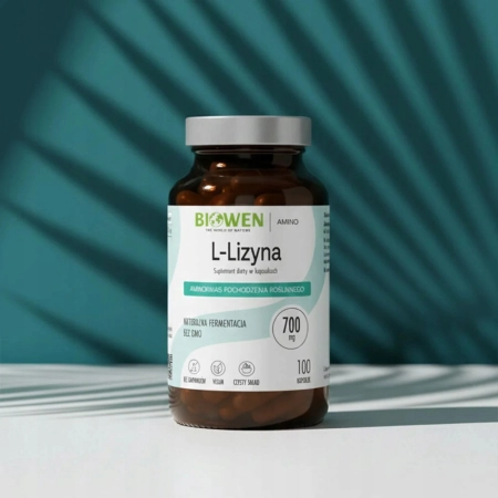 Biowen L-LIZYNA 700 mg ODPORNOŚĆ INFEKCJE Opryszczka AMINOKWAS 100 kapsułek
