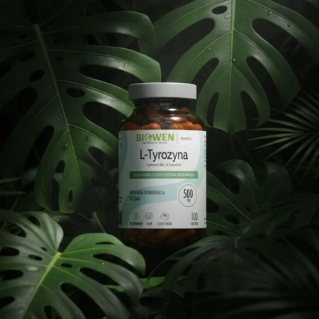 BIOWEN L-TYROZYNA 500 mg 100 kaps PAMIĘĆ KONCENTRACJA STRES Tarczyca