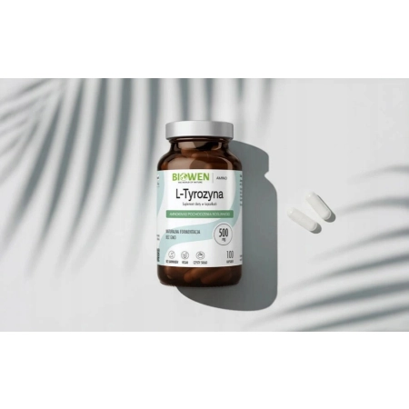 BIOWEN L-TYROZYNA 500 mg 100 kaps PAMIĘĆ KONCENTRACJA STRES Tarczyca
