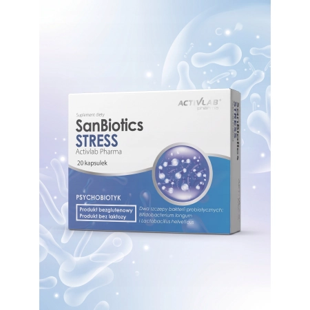 Activlab Sanbiotics STRESS PSYCHOBIOTYK suplement diety JELITA ODPORNOŚĆ