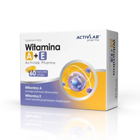 Activlab Pharma WITAMINA A+E w oleju SKÓRA WŁOSY PAZNOKCIE