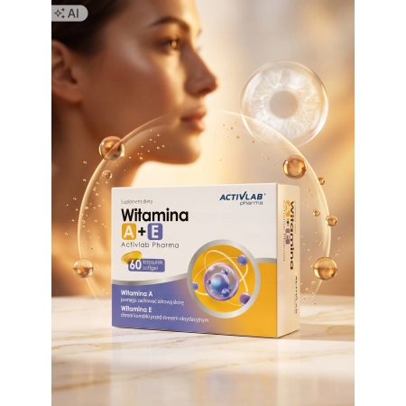 Activlab Pharma WITAMINA A+E w oleju SKÓRA WŁOSY PAZNOKCIE