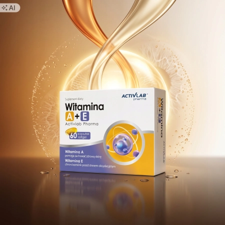 Activlab Pharma WITAMINA A+E w oleju SKÓRA WŁOSY PAZNOKCIE