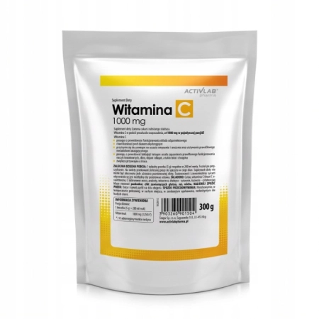 Activlab Pharma WITAMINA C 1000 w proszku ODPORNOŚĆ produkcja kolagenu