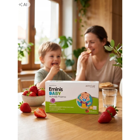 Activlab EMINIS BABY 30 saszetek dla niemowląt od 6m życia probiotyk + D3