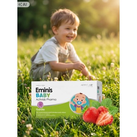 Activlab EMINIS BABY 30 saszetek dla niemowląt od 6m życia probiotyk + D3