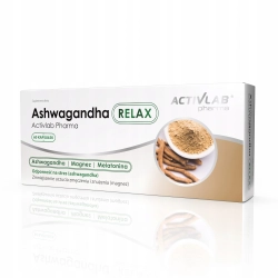 ACTIVLAB ASHWAGANDHA RELAX MELATONINA MAGNEZ NA STRES SEN ZASYPIANIE 60kaps