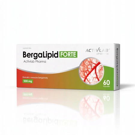 ACTIVLAB BERGALIPID FORTE BERGAMOTA POLIFENOLE WITAMINA C NACZYNIA 60kaps