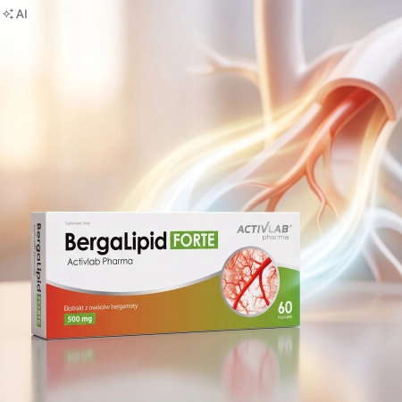 ACTIVLAB BERGALIPID FORTE BERGAMOTA POLIFENOLE WITAMINA C NACZYNIA 60kaps