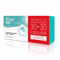 Activlab Pharma BILOBA EXTRA Miłorząb japoński magnez wit. B PAMIĘĆ MÓZG