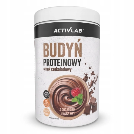 BUDYŃ Wysokobiałkowy ACTIVLAB 450g PROTEIN FIT Czekoladowy Bez Cukru