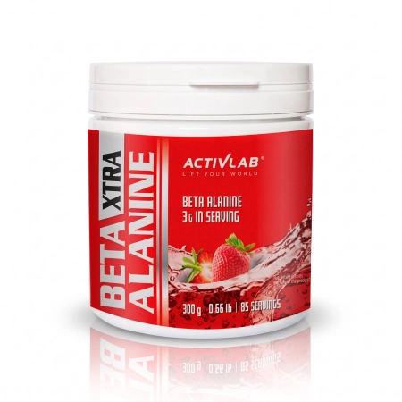 ACTIVLAB BETA Alanina XTRA truskawkowa PRZEDTRENINGÓWKA 300g