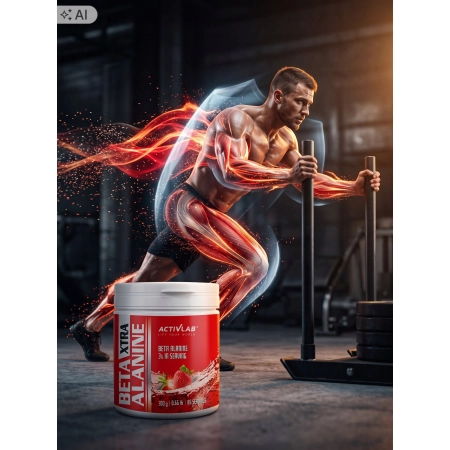 ACTIVLAB BETA Alanina XTRA truskawkowa PRZEDTRENINGÓWKA 300g