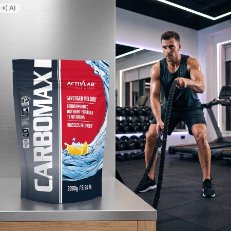 ACTIVLAB CARBOMAX CARB Węglowodany Energia Witaminy MASA Cytryna 3 KG