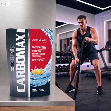 ACTIVLAB CARBOMAX CARB Węglowodany Energia Witaminy MASA Cytryna 1KG