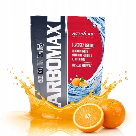 ACTIVLAB CARBOMAX CARB Węglowodany Energia Witaminy MASA Pomarańcza 1KG