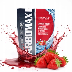 ACTIVLAB CARBOMAX CARB Węglowodany Energia Witaminy MASA Truskawka 1KG ACTIVLAB CARBOMAX CARB Węglowodany Energia Witaminy MASA Truskawka 1KG