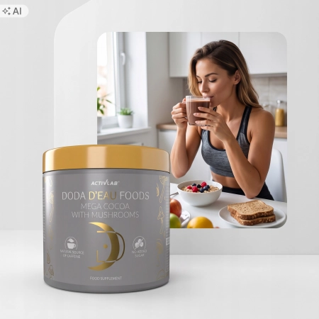 Activlab Mega Cocoa DODA D'EAU Kakao Adaptogeny Lion's Mane Kofeina 300g